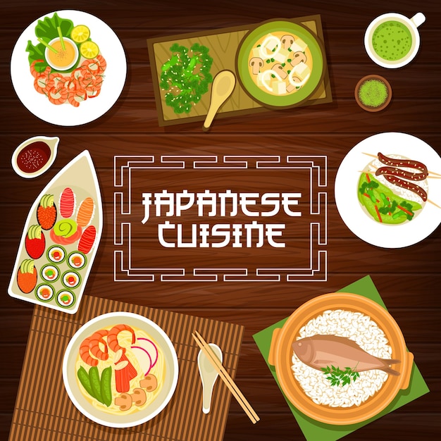 Comida japonesa, menú de cocina japonesa