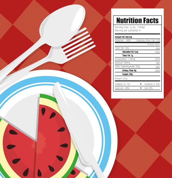 Vector comida y nutrición