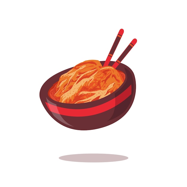 Comida picante coreana tradicional kimchi