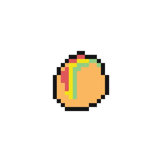 comida pixel art para activo del juego