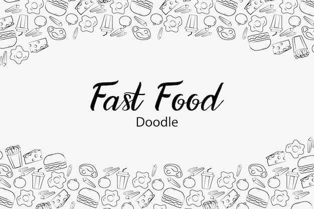 Comida rápida Doodle