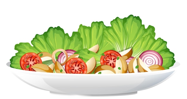 Comida sana con ensaladera de verduras frescas