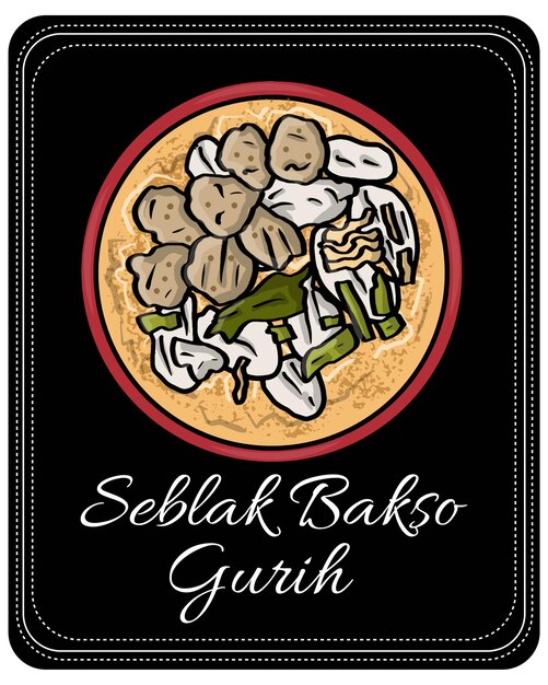 Comida típica de Sundanese, West Java, Seblak Meatball