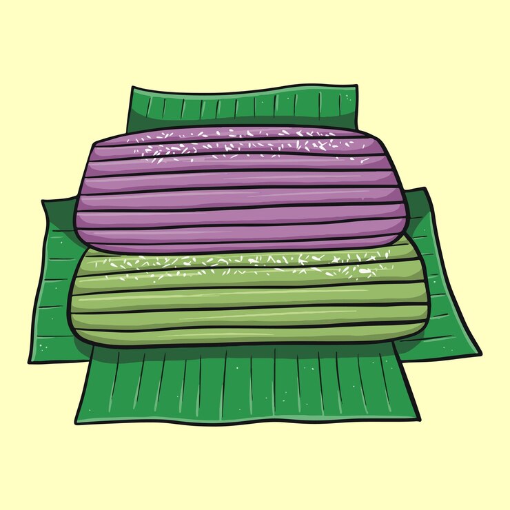 Vector comida tradicional indonesia de getuk en formato vectorial