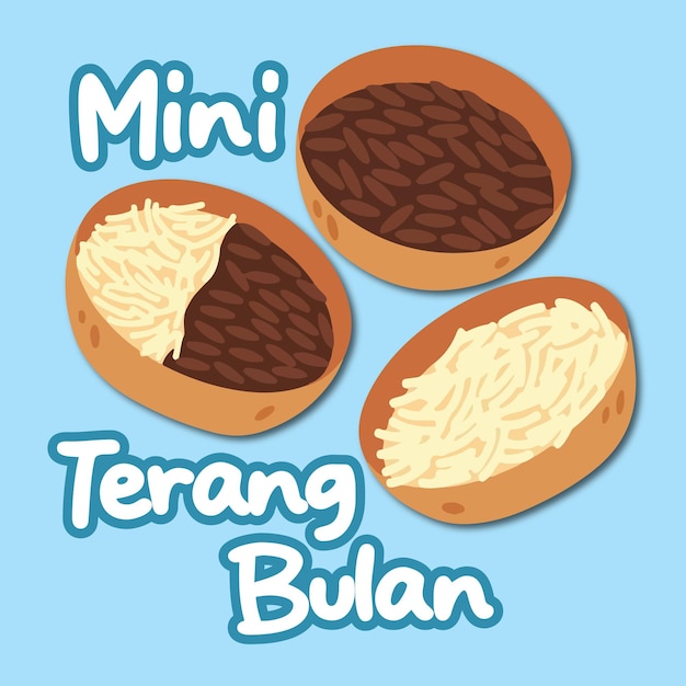 Comida tradicional indonesia Mini Terang Bulan (Mini Terang Bulan) es una comida tradicional de Indonesia que se encuentra en el sur de Indonesia.