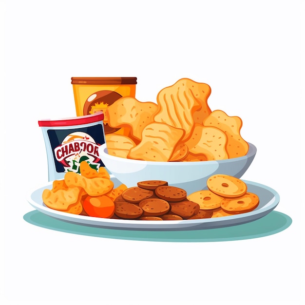 comida vector bocadillo ilustración comer conjunto icono aislado postre bebida chocolate dulce símbolo