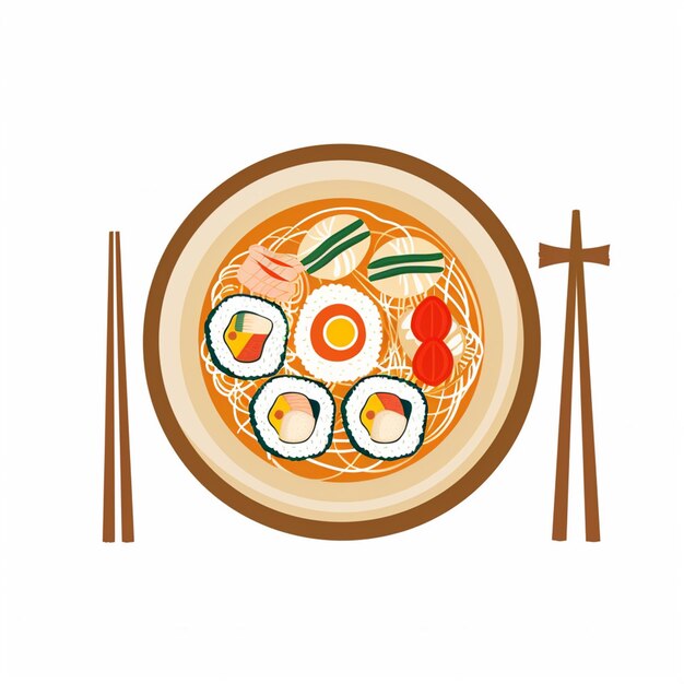 comida vectorial ilustración china diseño de restaurante asiático cena aislada símbolo icono mea