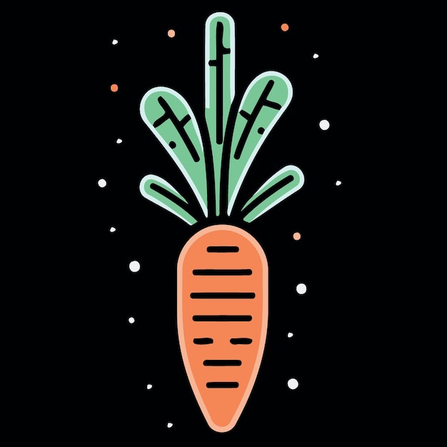 Comida vegetal una zanahoria