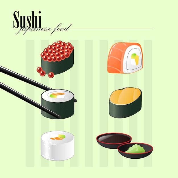 comidas japonesas sushi