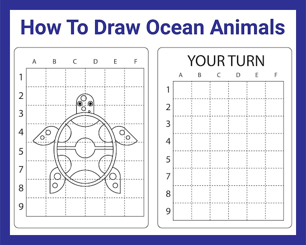 Cómo dibujar animales del océano para niños