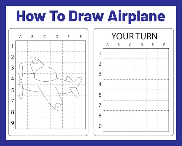 Cómo dibujar un avión para niños