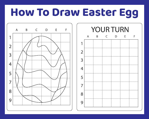 Cómo dibujar un huevo de pascua para niños
