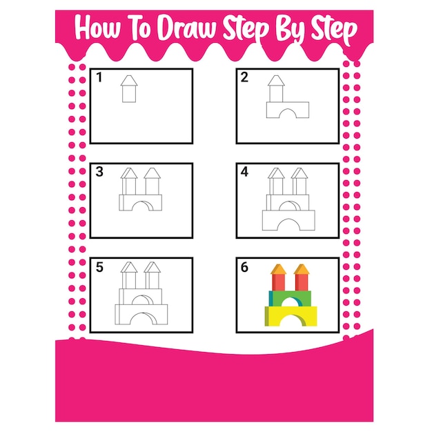 Cómo dibujar paso a paso la actividad de aprendizaje de los niños pequeños.