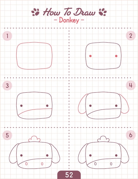 Cómo dibujar un personaje de dibujos animados de animales paso a paso Tutorial de dibujo