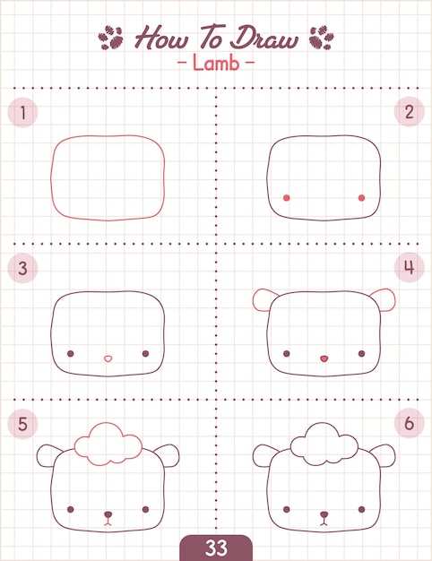 Cómo dibujar un personaje de dibujos animados de animales paso a paso Tutorial de dibujo