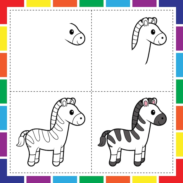 Cómo dibujar todo divertido y fácil paso a paso colorear para niños paso a paso dibujar