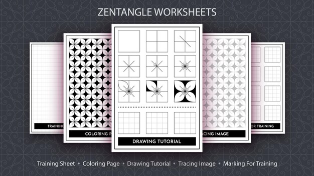 Cómo dibujar un Zentangle paso a paso Tutorial de dibujo