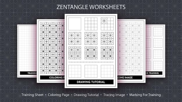 Cómo dibujar un Zentangle paso a paso Tutorial de dibujo