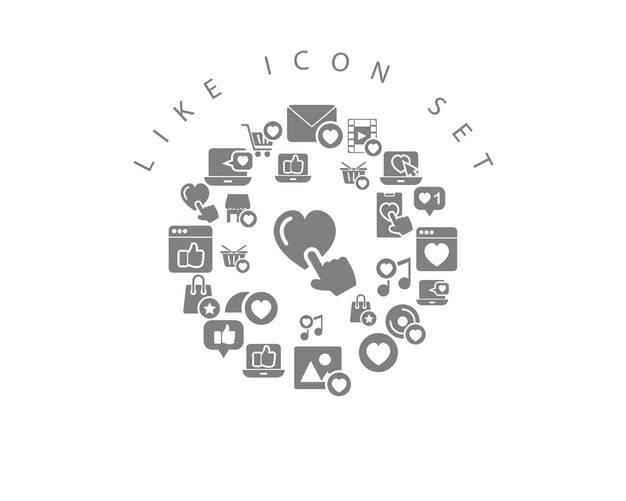 Como diseño de conjunto de iconos