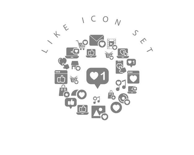 Como diseño de conjunto de iconos