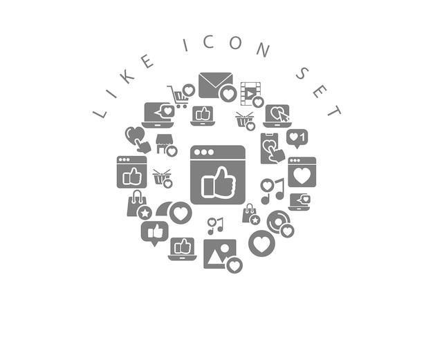 Como diseño de conjunto de iconos