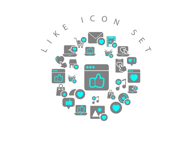 Como diseño de conjunto de iconos