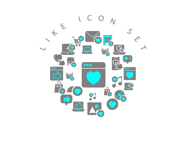 Como diseño de conjunto de iconos
