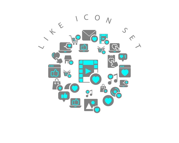 Como diseño de conjunto de iconos