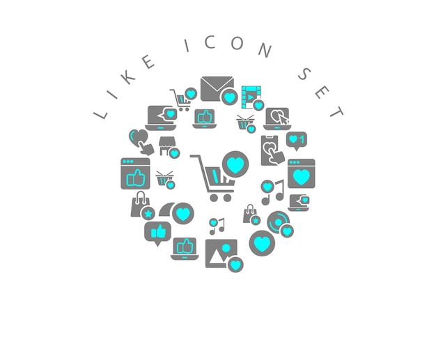 Como diseño de conjunto de iconos