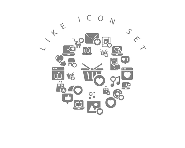 Como diseño de conjunto de iconos