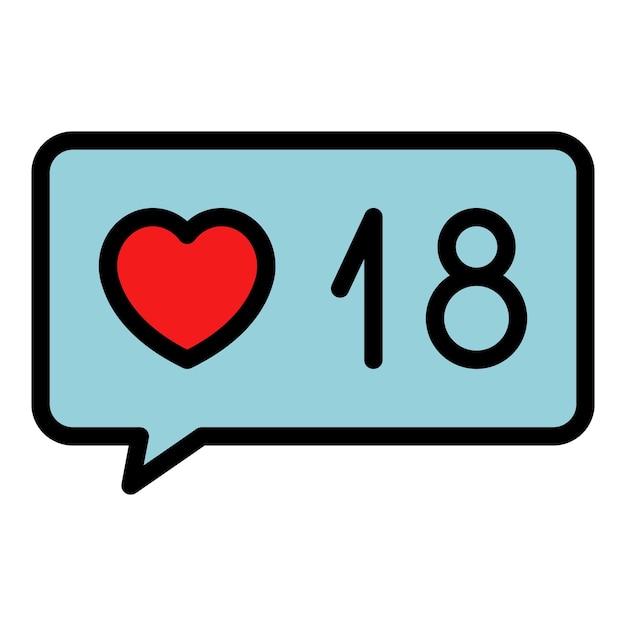 Como el icono de la interfaz de chat Contorno como el icono vectorial de la interface de chat Color plano aislado