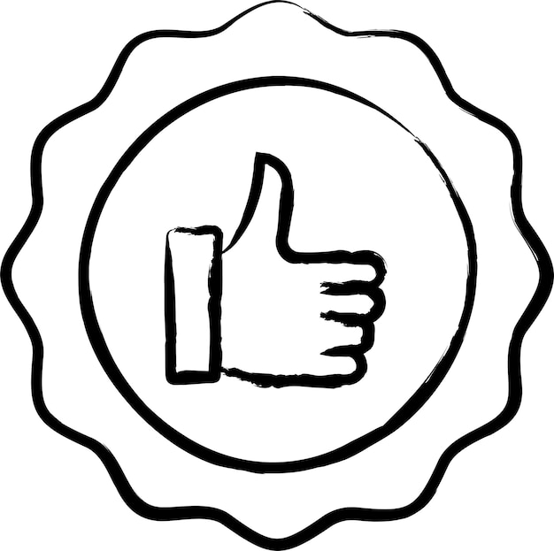 Como una ilustración vectorial dibujada a mano