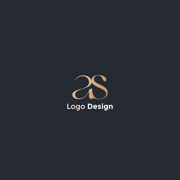 Como imagen vectorial de diseño de logotipo