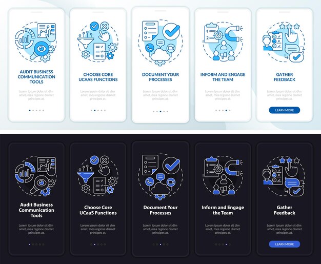 Cómo pasar al modo de día y noche de ucaas incorporando la pantalla de la aplicación móvil