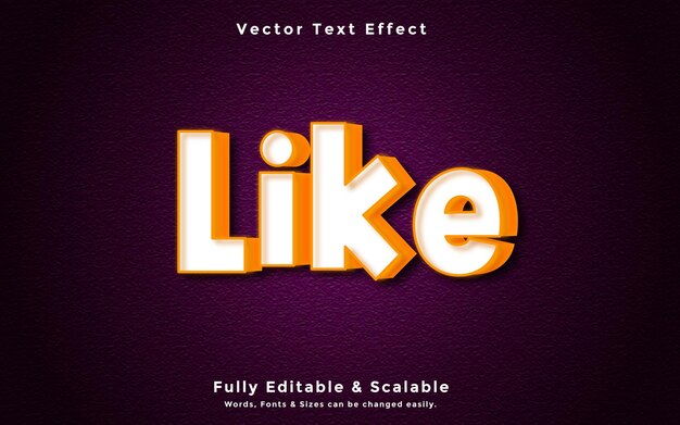 Como vector de efecto de texto editable 3D