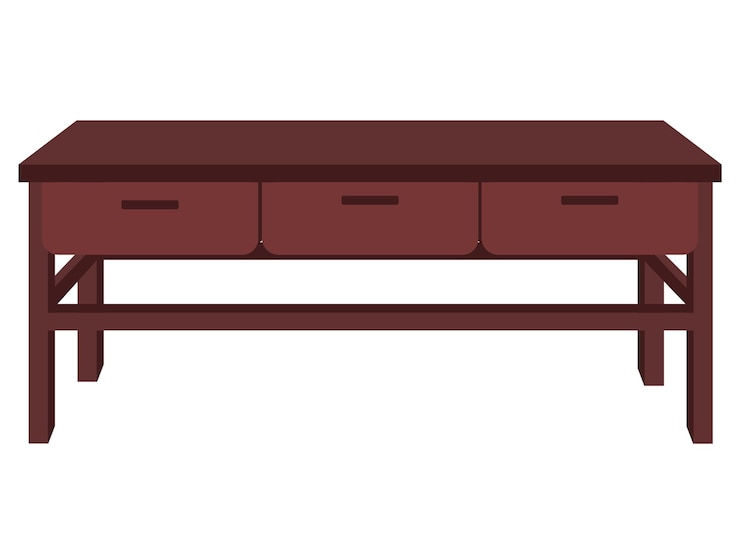 Vector cómoda marrón. mueble. casa. icono. diseño plano. fondo blanco. elemento vectorial