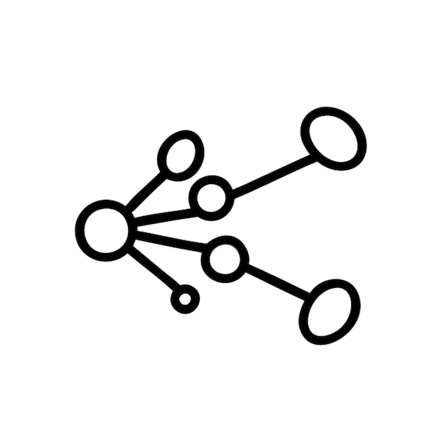 compartir el contorno del icono del icono