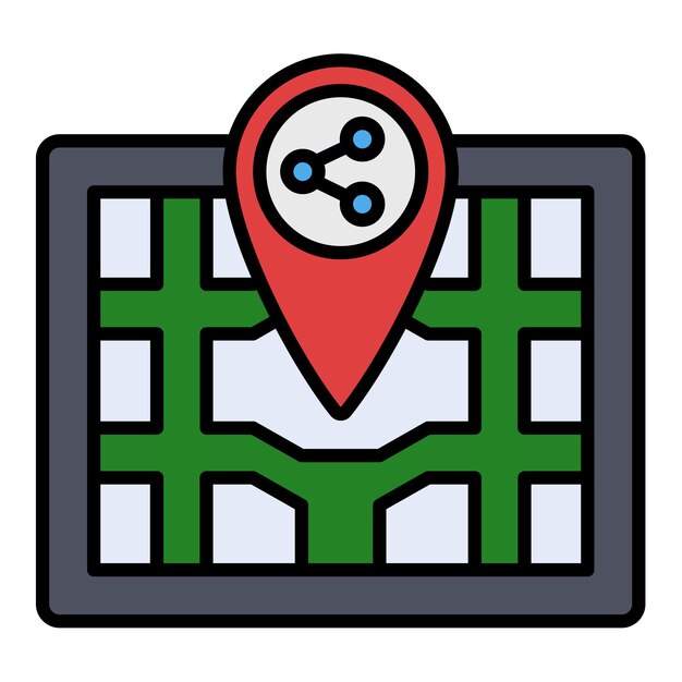 Compartir el icono de la ubicación