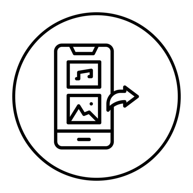 Compartir la ilustración vectorial de contenido
