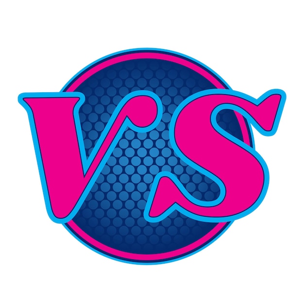 Vector competición deportiva o de juegos versus vs vector design hd