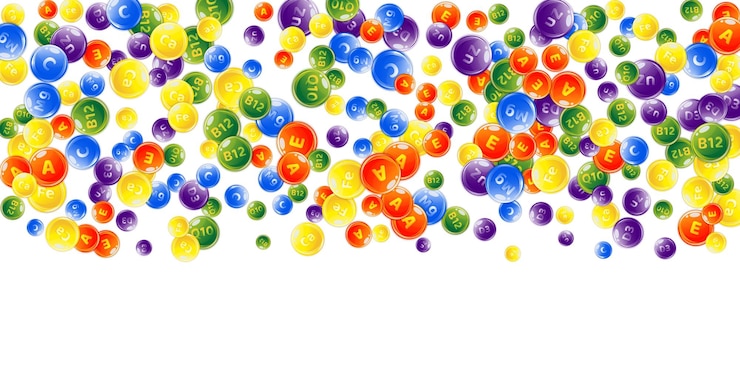 Vector complejo de vitaminas y minerales multivitaminas