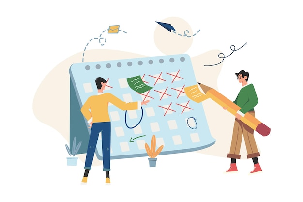 Complete el calendario para establecer fechas y tareas importantes