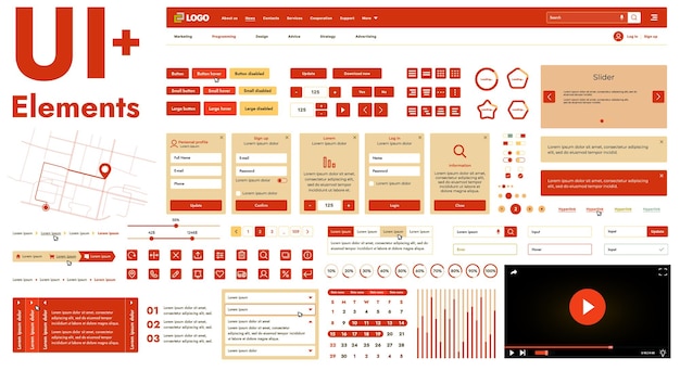 Estos componentes gráficos proporcionan un enfoque integral para el desarrollo de interfaces que cumplan con los requisitos modernos de funcionalidad y estética en los recursos de Internet