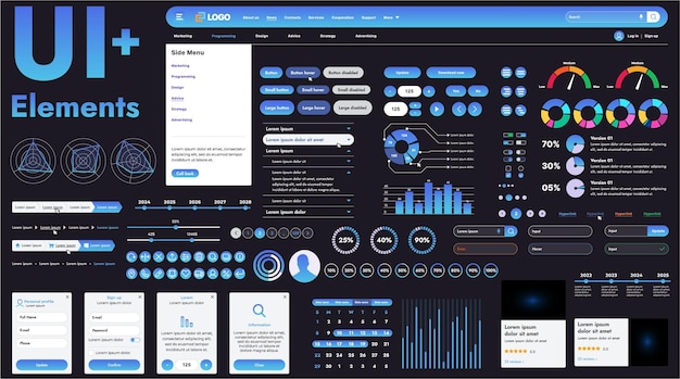 Estos componentes gráficos proporcionan un enfoque integral para el desarrollo de interfaces