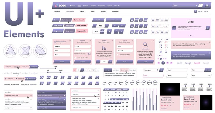 Vector estos componentes gráficos proporcionan un enfoque integral para el desarrollo de interfaces