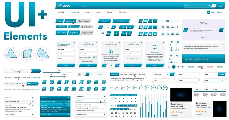 Vector estos componentes gráficos proporcionan un enfoque integral para el desarrollo de interfaces