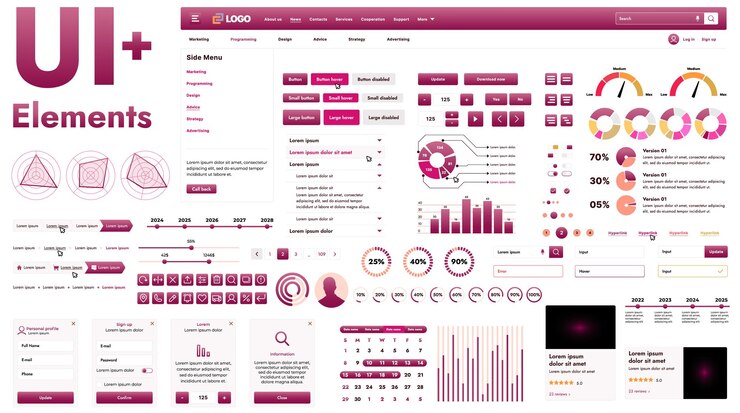 Vector estos componentes gráficos proporcionan un enfoque integral para el desarrollo de interfaces
