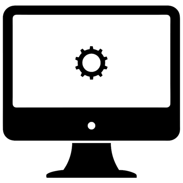 Componentes de hardware de computadora Partes y dispositivos con diseño de estilo vectorial del sistema operativo