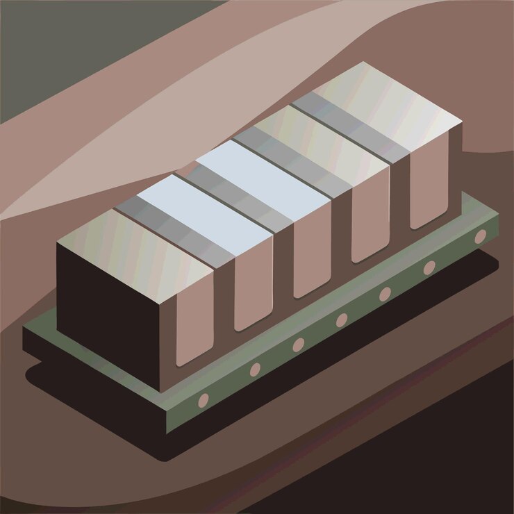 Vector componentes de hardware de computadora partes y dispositivos con diseño vectorial de memoria de acceso aleatorio ram