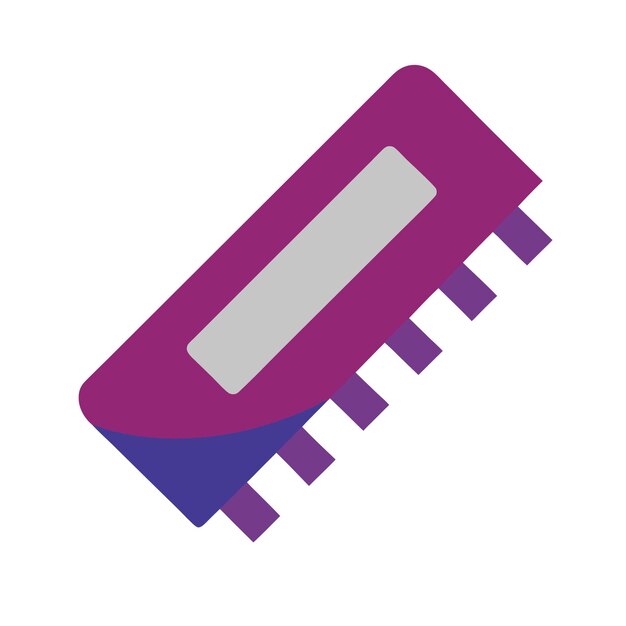 Componentes de hardware de computadora Partes y dispositivos con diseño vectorial de memoria de acceso aleatorio RAM